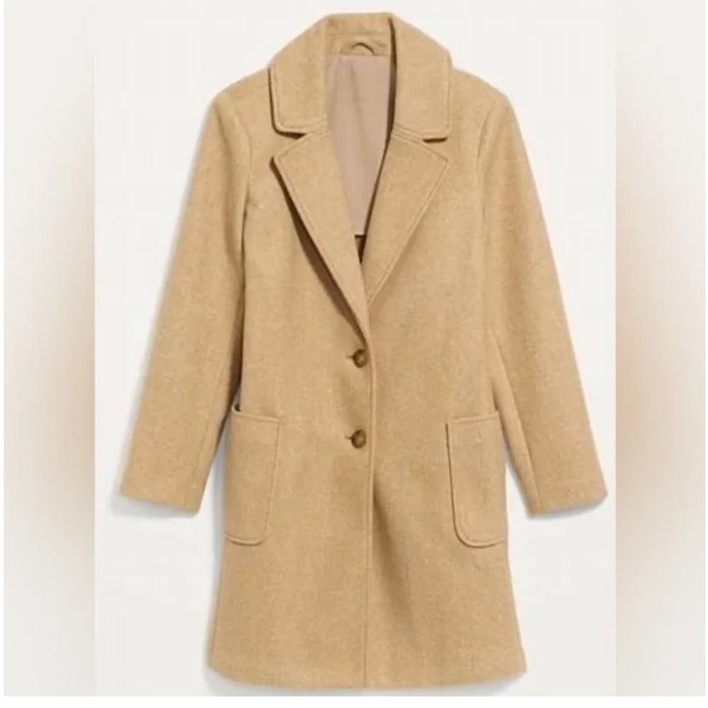 Old navy oversized soft brushed button front coat M